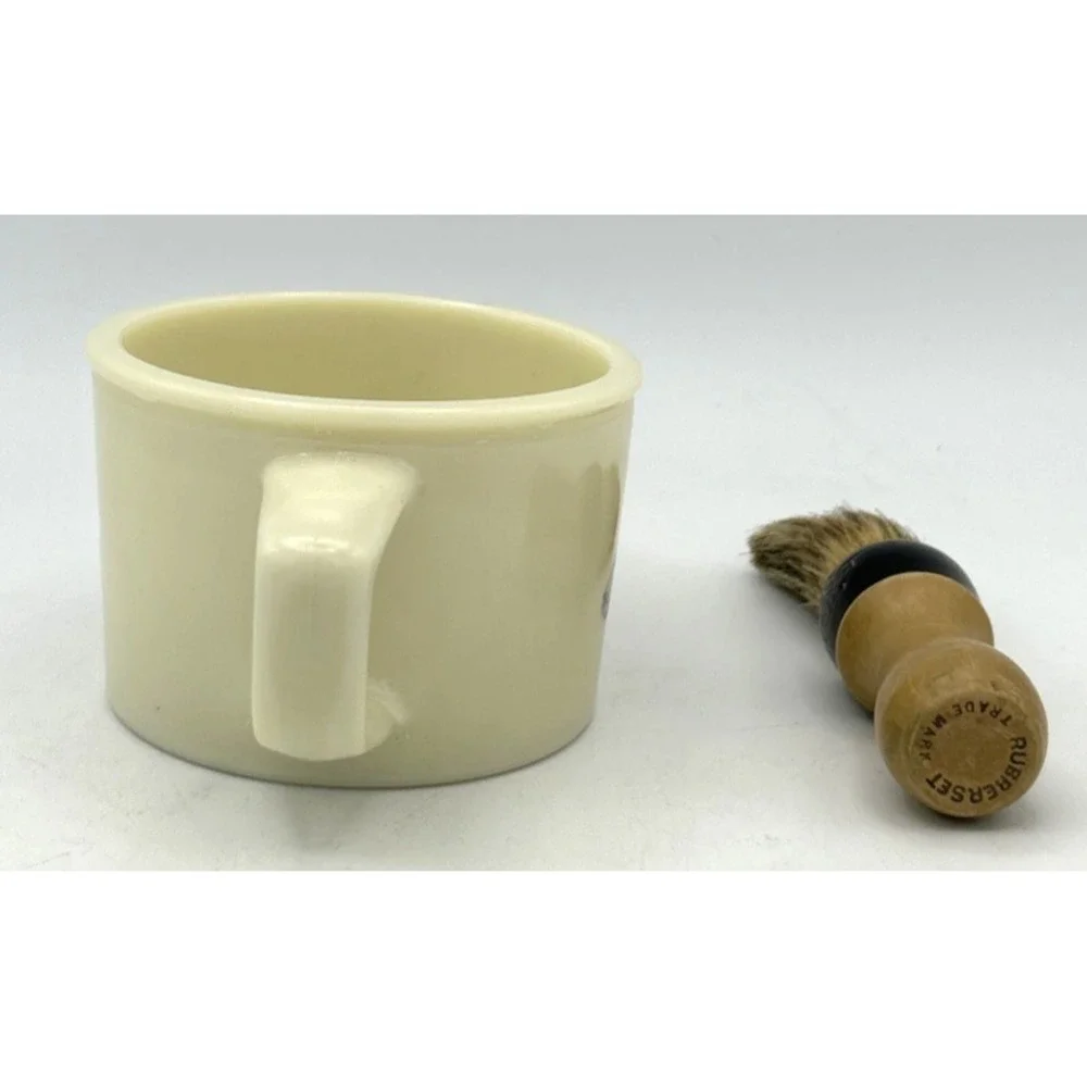 VTG Old Spice Shaving Mug &‎ Brush Cup Ship Grand Turk Salem 1786 Shulton USA